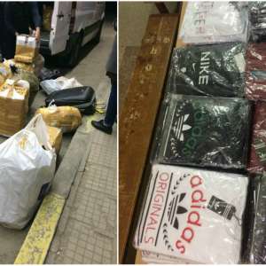 Sute de bunuri  susceptibile a fi contrafăcute, descoperite de poliţiştii de frontieră de la P.T.F. Ostrov