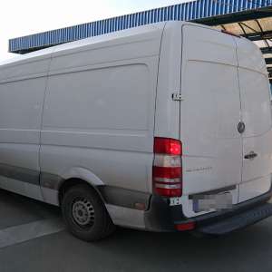 Microbuz Mercedes căutat în Italia, descoperit în PTF Sighetu Marmației
