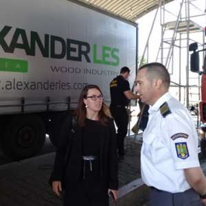 Ofițerulul de legătură german la București, în vizită la ITPF Giurgiu