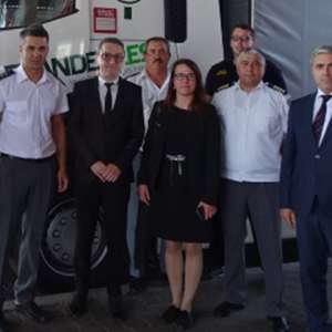 Ofițerulul de legătură german la București, în vizită la ITPF Giurgiu