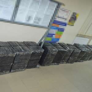 Țigări confiscate la frontiera de nord, introduse în țară cu ajutorul unei drone