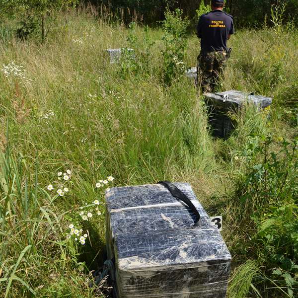 Focuri de armă si 9.000 de pachete cu ţigări de contrabandă confiscate de poliţiştii de frontieră