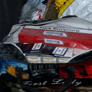 Țigări de contrabandă, descoperite la P.T.F. Oancea   