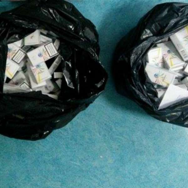 Țigări de contrabandă confiscate de polițiștii de frontieră severineni