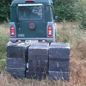 Doi cetățeni cercetați pentru contrabandă și peste 15.000 pachete țigări confiscate