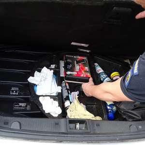 Pistol cu gaz fără documente legale, descoperit la P.T.F. Calafat