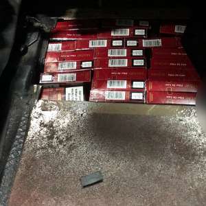 Țigări de contrabandă confiscate în Punctul de Trecere a Frontierei Porţile de Fier I