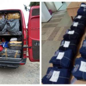 Articole vestimentare susceptibile a fi contrafăcute, descoperite de polițiștii de frontieră de la P.T.F. Ostrov