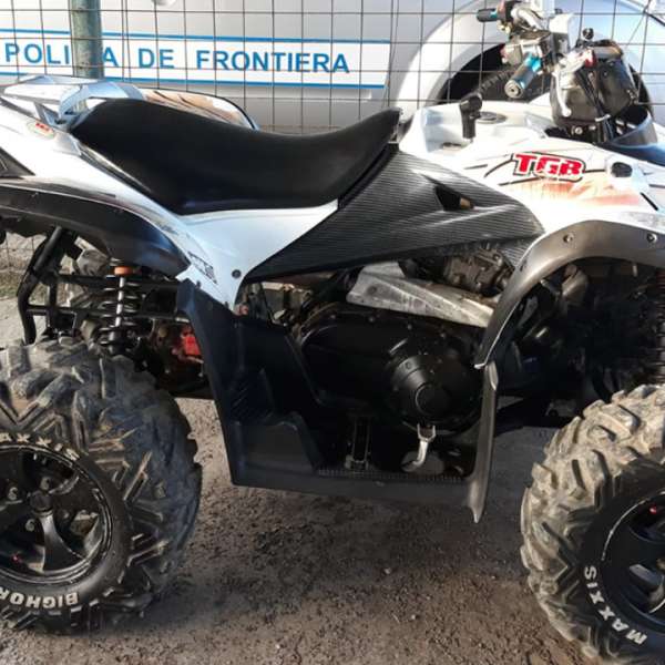 Vehicul de teren (ATV) căutat în Franța, descoperit de poliţiştii de frontieră