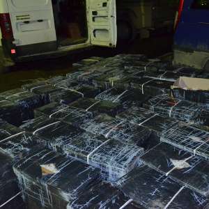 Aproximativ 20.000 de pachete cu țigări, confiscate la frontiera de nord