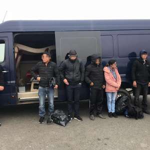 Şapte cetățeni străini, ascunși într-o autoutilitară, depistaţi de poliţiştii de frontieră