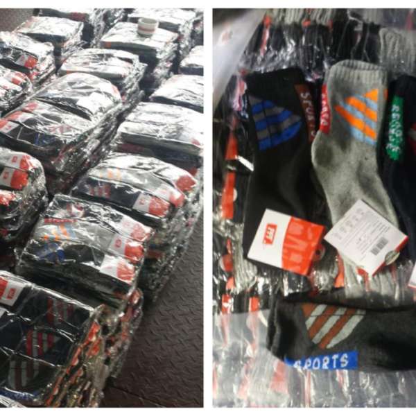 Bunuri contrafăcute, în valoare de peste 440.000 lei, confiscate în Portul Constanţa Sud Agigea