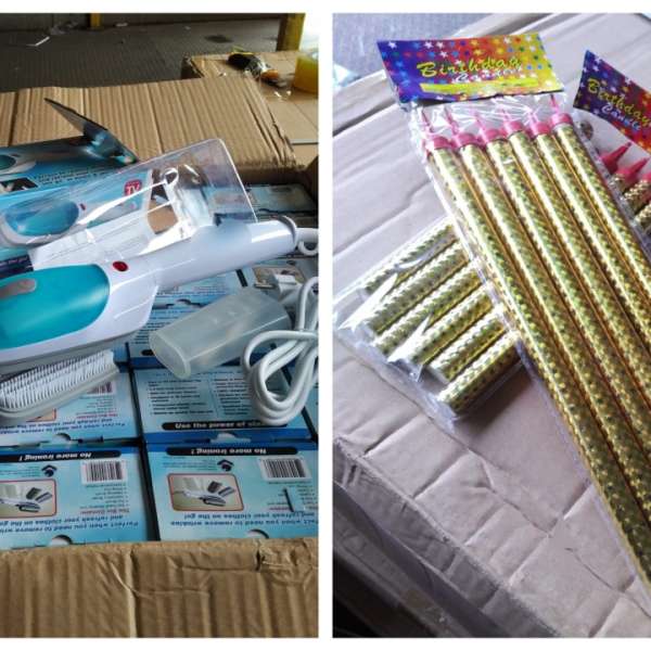 Bunuri contrafăcute şi nedeclarate la intrarea în ţară, confiscate în Portul Constanţa Sud Agigea