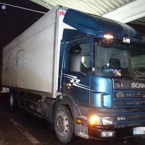 Autoutilitară, căutată de autorităţile din Suedia, descoperită la P.T.F. Giurgiu