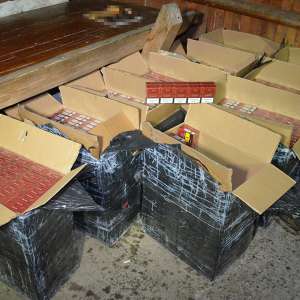 Aproximativ 22.000 de pachete cu ţigări de contrabanda  confiscate la frontiera de nord