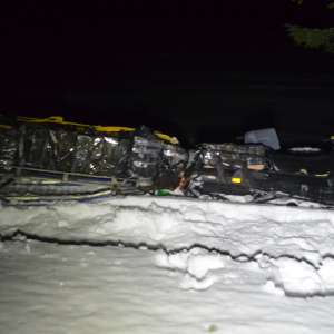 Ţigări de contrabandă, transportate cu snowmobilul