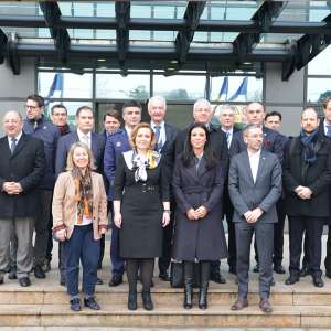 Mai mulți miniștri de interne au vizitat azi Centrul Operațional al Poliției de Frontieră