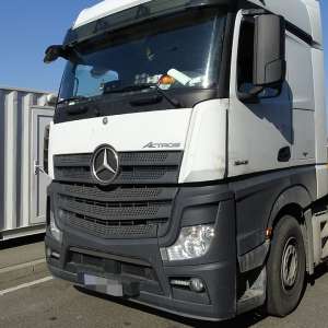 Autocamion căutat de autoritățile din Polonia, descoperit la P.T.F. Calafat