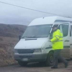 Mercedes cu documente false, depistat în trafic