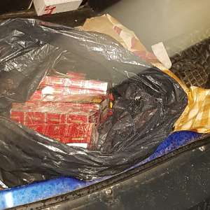 Țigarete de contrabandă confiscate de polițiștii de frontieră din Olt
