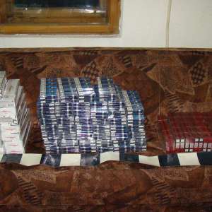 Țigarete de contrabandă confiscate de polițiștii de frontieră din Olt