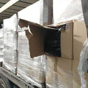 O tonă de tutun, ascunsă printre cutii cu detergenți lichizi,  confiscată la P.T.F. Petea