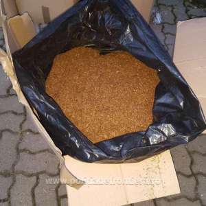 A ton of tobacco, concealed among liquid laundry detergent boxes, was seized in BCP Petea