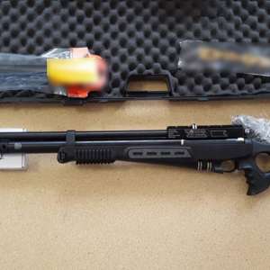 Puşcă cu aer comprimat, descoperită în P.T.F. Calafat