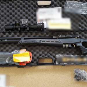 Puşcă cu aer comprimat, descoperită în P.T.F. Calafat