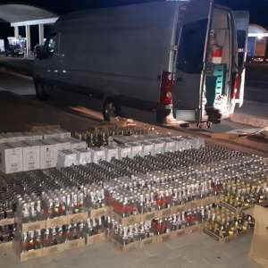 2.766 de sticle cu alcool descoperite  la P.T.F. Giurgiu