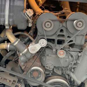 Sirian ascuns sub compartimentul motor al unui autocar, depistat la P.T.F. Giurgiu