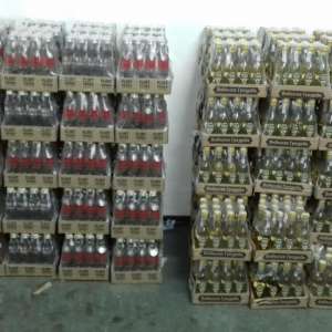 3.280 de sticle cu alcool descoperite la P.T.F. Giurgiu