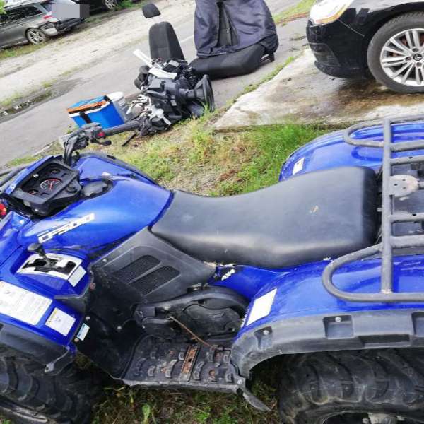 ATV căutat de autoritățile din Marea Britanie, descoperit în P.T.F. Petea