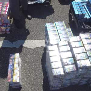 Ţigări descoperite în P.T.F. Calafat