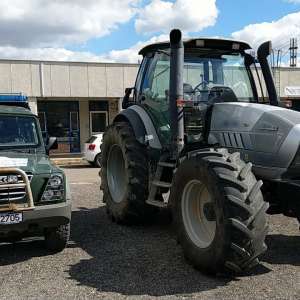 Tractor marca Lamborghini, descoperit de poliţiştii de frontieră în P.T.F. Borș