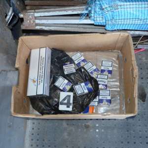 Ţigări de contrabandă confiscate la frontieră