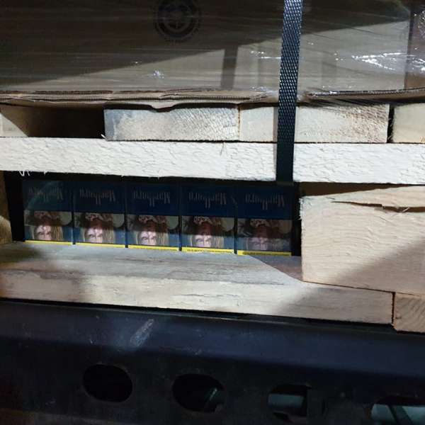 Ţigări descoperite la P.T.F. Giurgiu