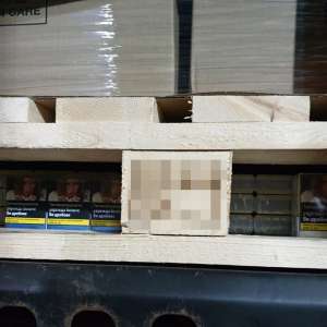 Ţigări descoperite la P.T.F. Giurgiu