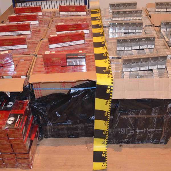 Țigări în valoare de aproximativ 137.500 lei confiscate la frontiera de nord