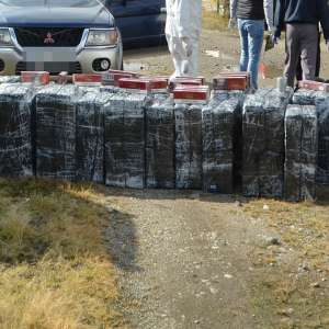 Urmăriri în trafic și 13.500 pachete cu țigări confiscate,  la frontiera de nord