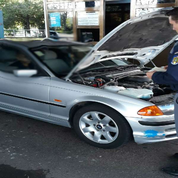 Mercedes ML250 radiat din circulaţie, descoperit în trafic de polițiștii de frontieră din P.T.F. Albiţa
