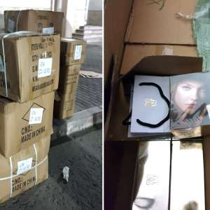 Aproximativ 10.000 parfumuri și cosmetice susceptibile a fi contrafăcute, confiscate la P.T.F. Giurgiu