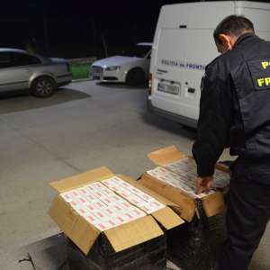 7.500 pachete cu țigări de contrabandă, confiscate la frontiera de nord