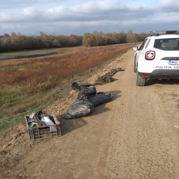 Infracțiuni de braconaj piscicol constatate de polițiștii de frontieră brăileni