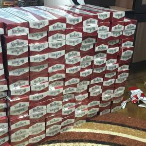 Țigări de contrabandă confiscate de polițiștii de frontieră severineni