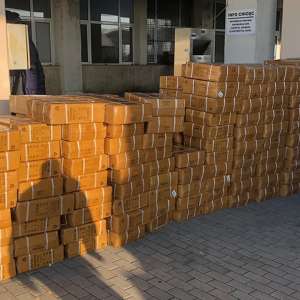 Peste 5.500 articole de încălțăminte susceptibile a fi contrafăcute, descoperite la P.T.F. Giurgiu