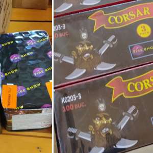 Materiale pirotehnice descoperite de polițiștii de frontieră din cadrul S.P.F Salonta