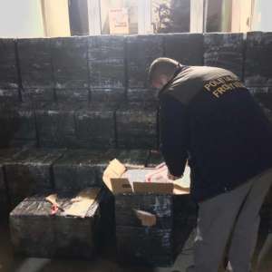 Peste 25.000 de pachete cu țigări de contrabandă, confiscate la frontiera de nord