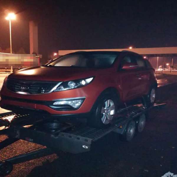 Kia Sportage căutat de autoritățile din Franța, descoperit la Petea