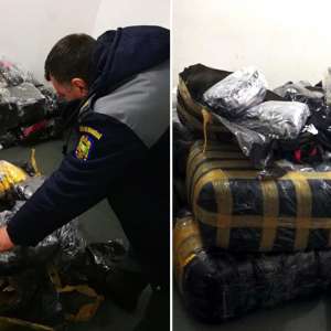 Bunuri în valoare de peste 200.000 lei, susceptibile a fi contrafăcute, confiscate la P.T.F. Giurgiu